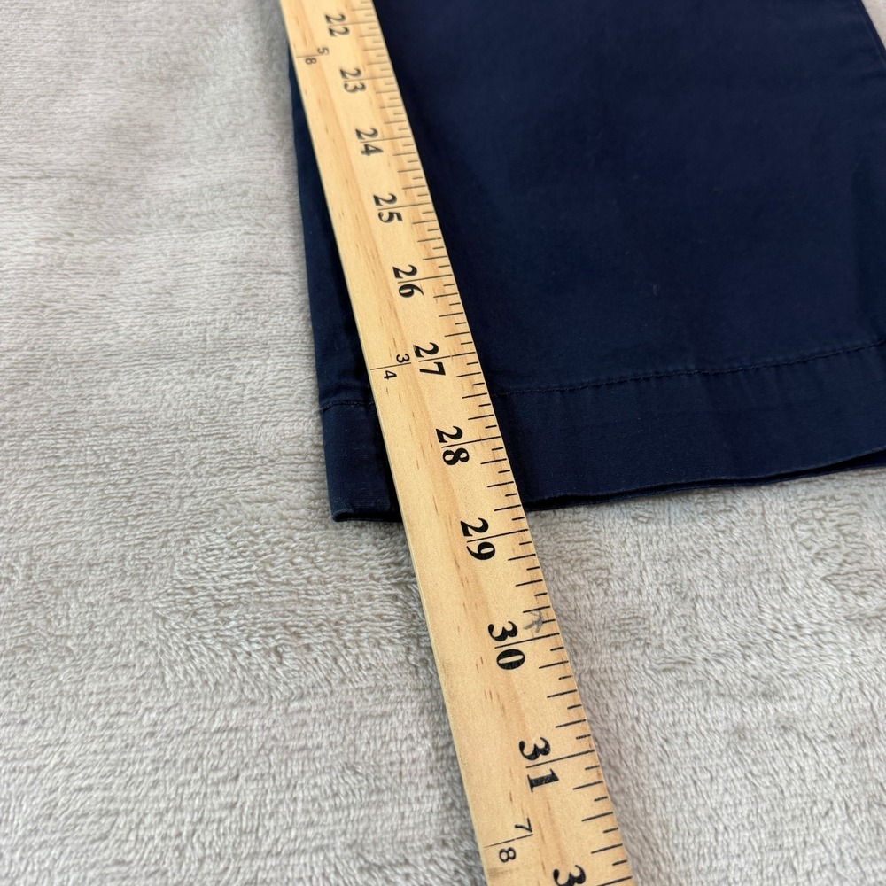 Banana Republic Aiden Chino Mens 33x30 Navy Blue Slim Fit Stretch Pants FOS-2 - Picture 9 of 11